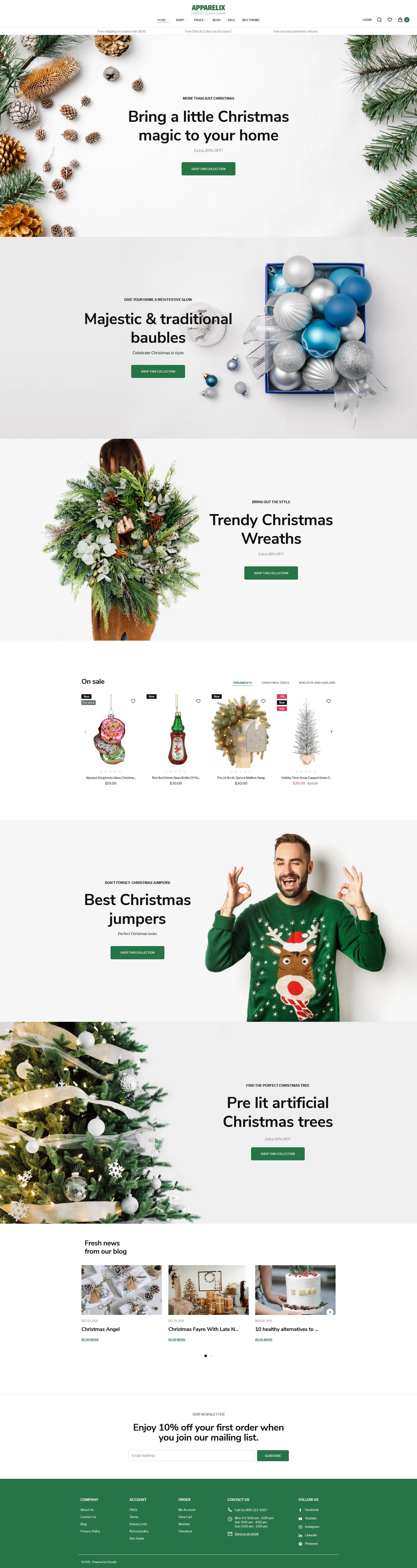 Apparelix Christmas Tree Shop