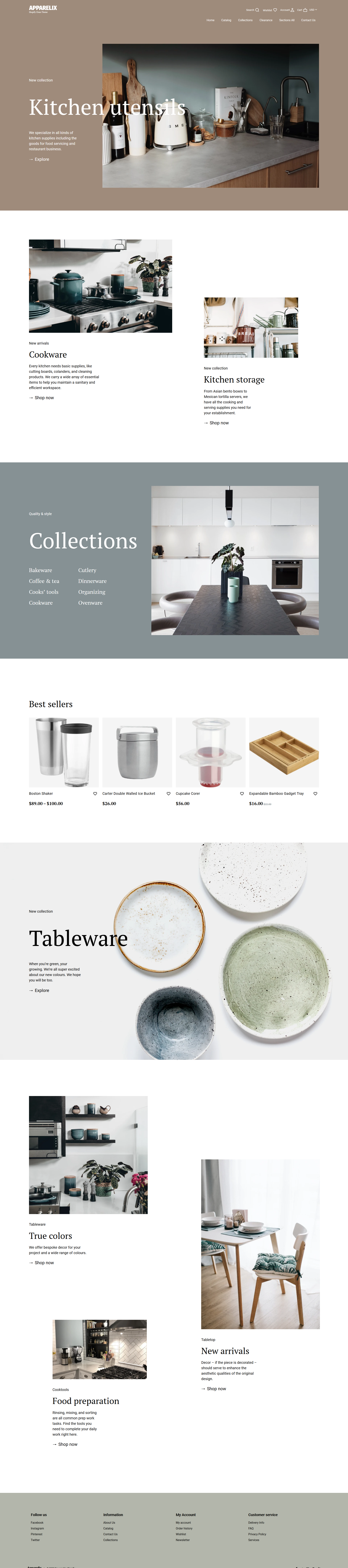 Apparelix Kitchen supplies