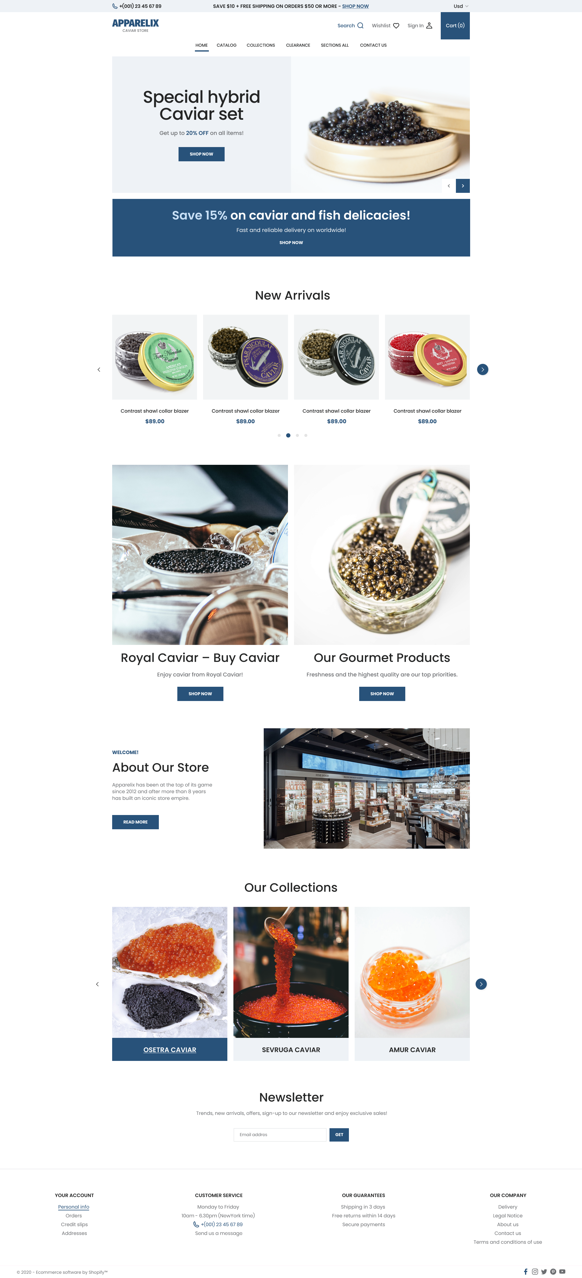 Apparelix Caviar Store